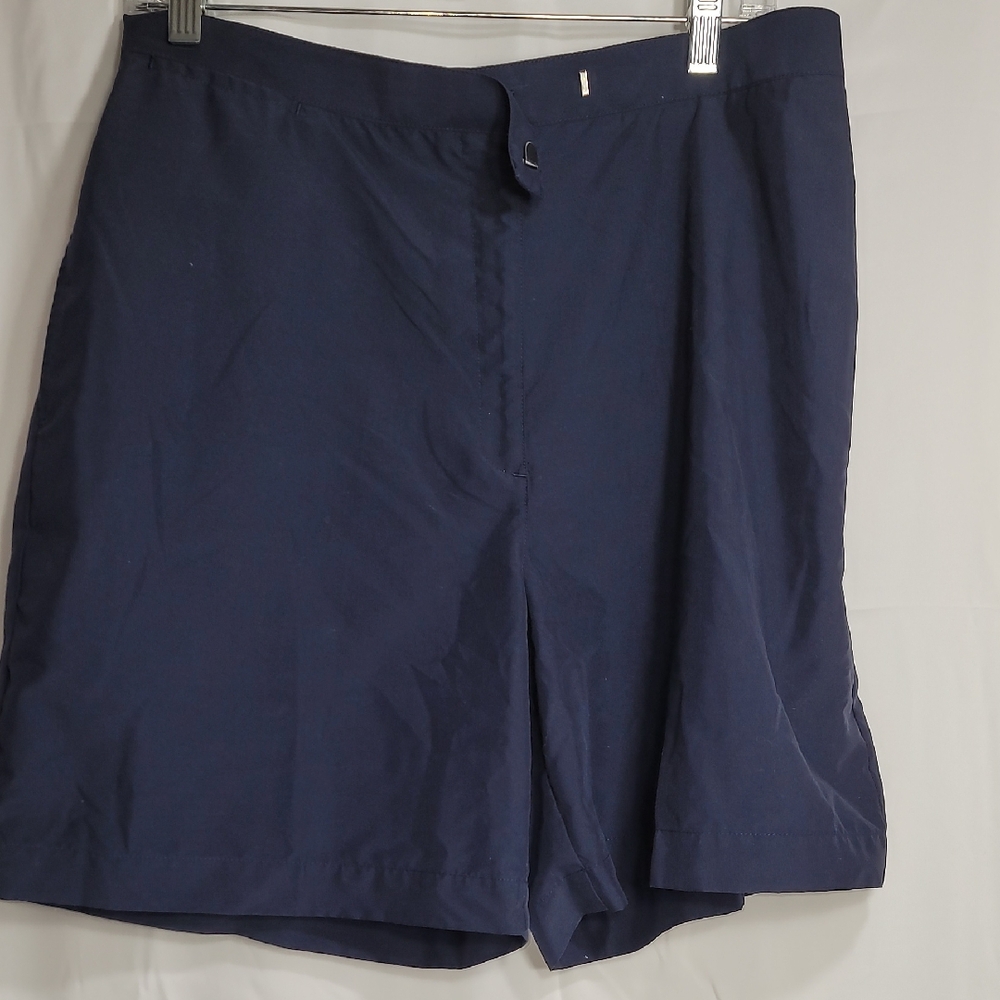 Blue Bermudas with Flat Front Design